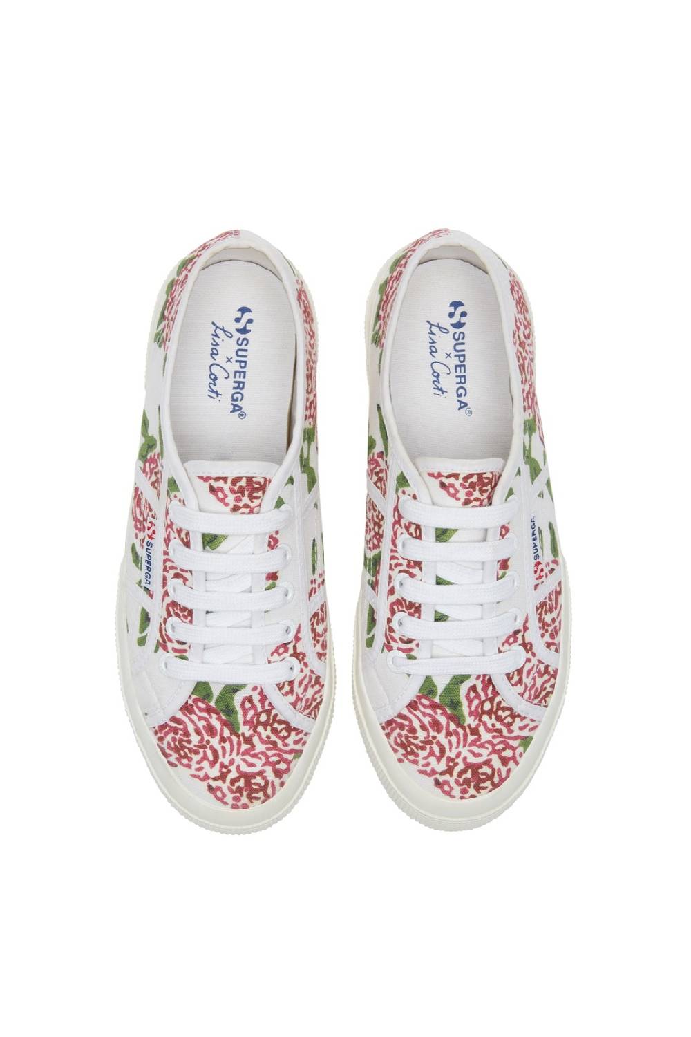 Lisa Corti superga leopard flower white