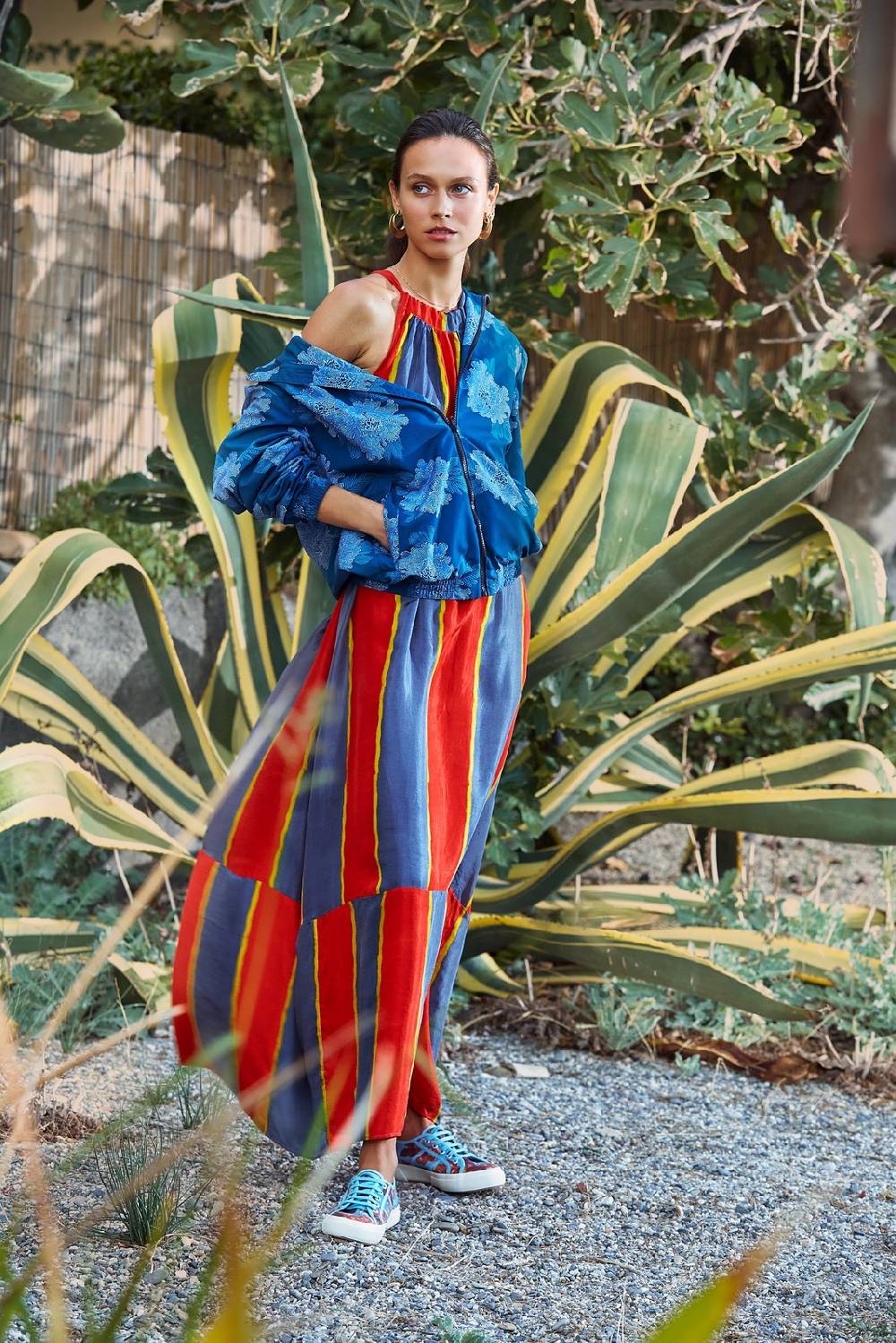 Lisa Corti Superga Nizam Flower Aqua