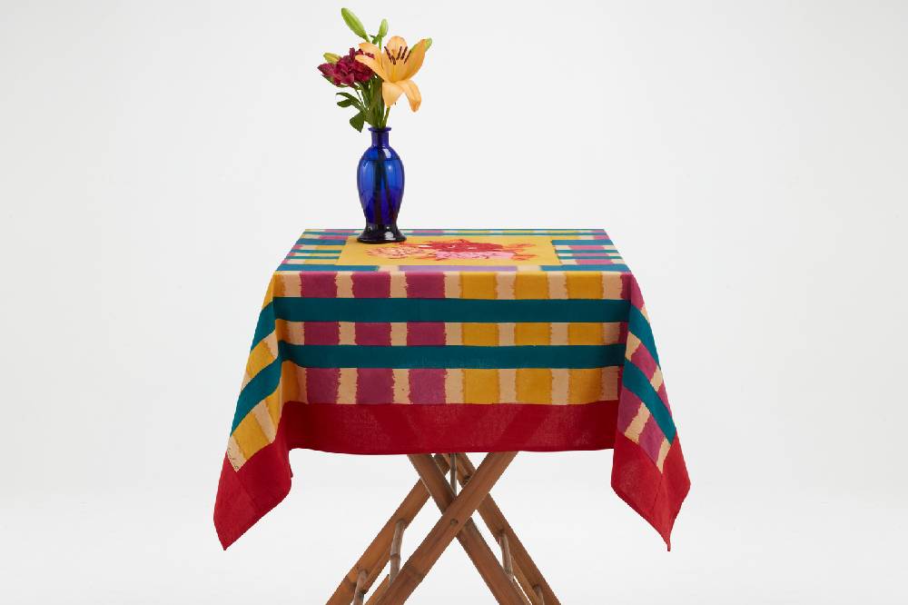 Lisa Corti Telo Cotone 110x110cm Ankara Mustard