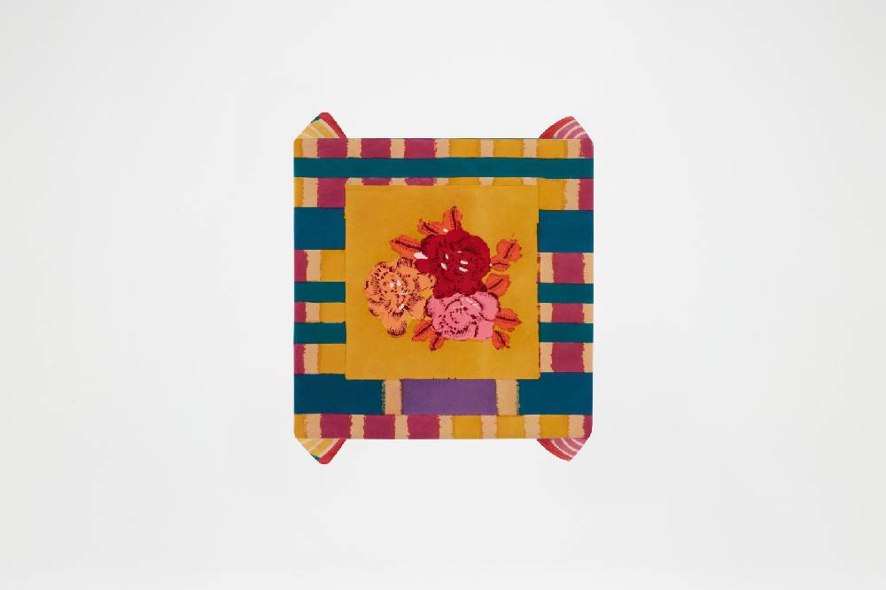 Lisa Corti Telo Cotone 110x110cm Ankara Mustard