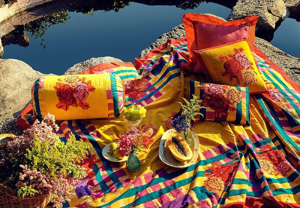 Lisa Corti Telo Cotone 110x110cm Ankara Mustard