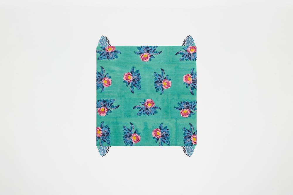 Lisa Corti Telo Cotone 110x110cm Tiles Green