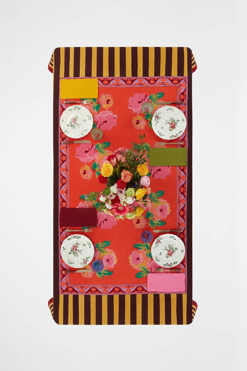 Lisa Corti Telo Cotone 140x240cm Nizam Red