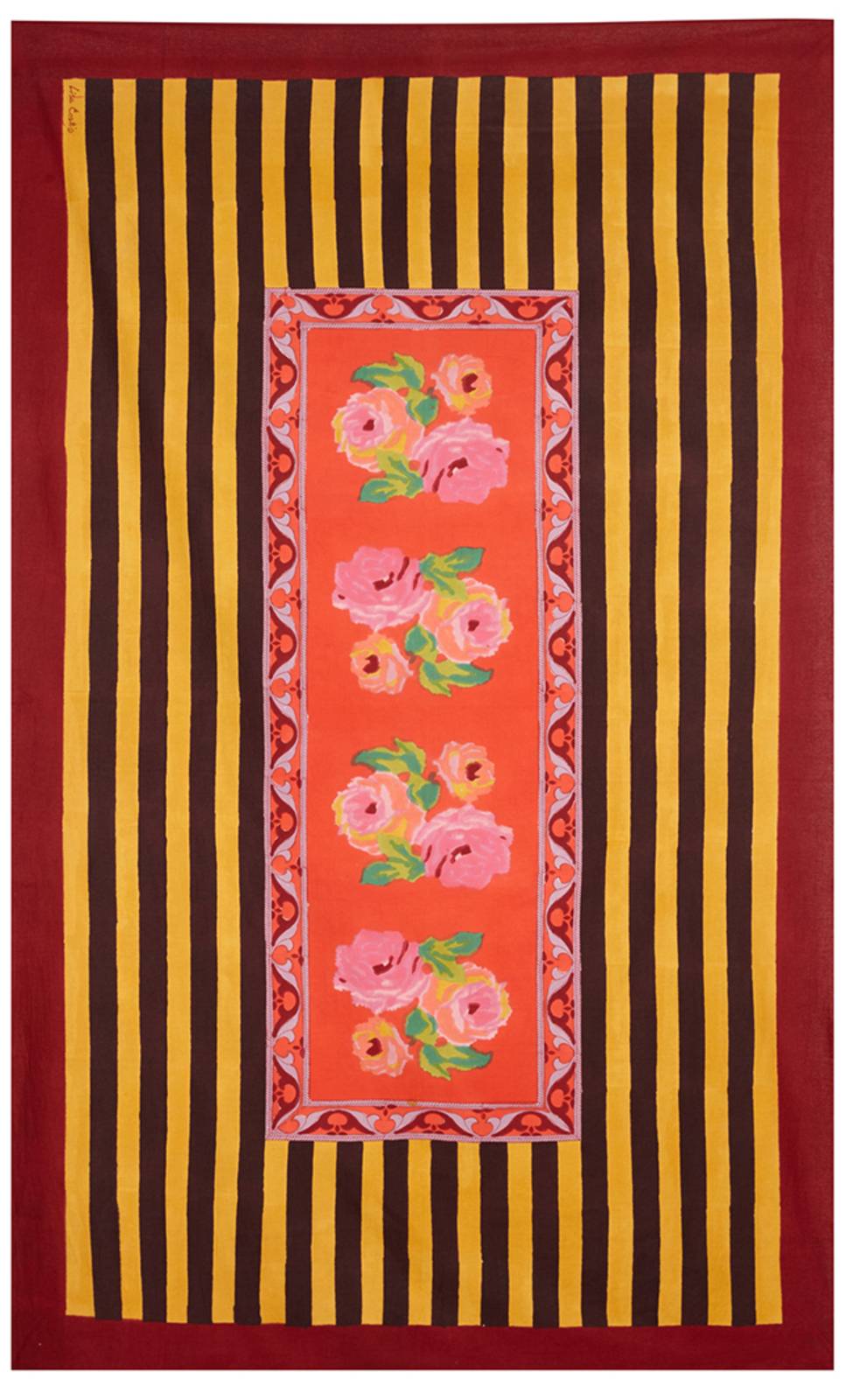 Lisa Corti telo cotone 140x240cm nizam red