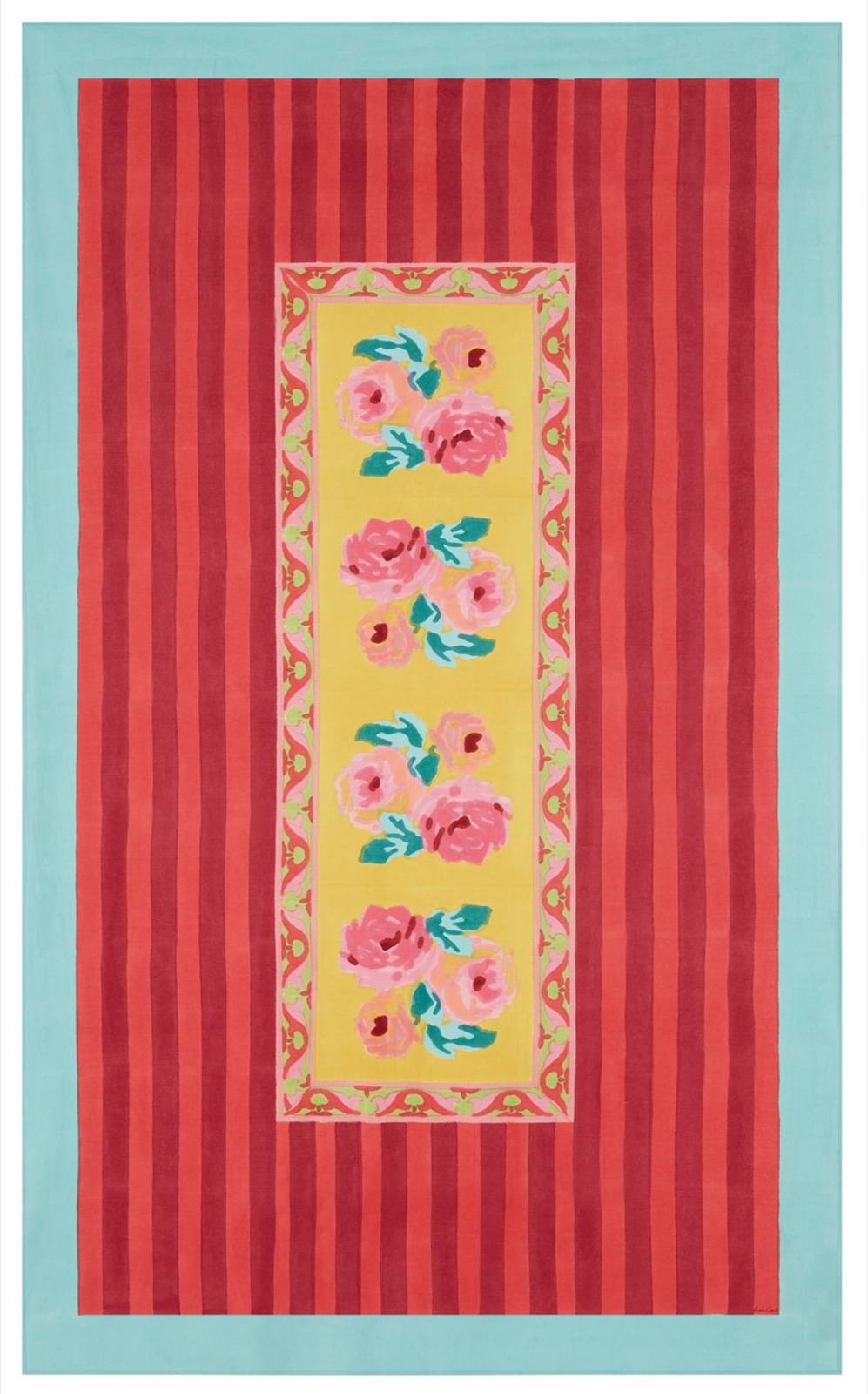 Lisa Corti telo cotone 140x240cm nizam sulphur