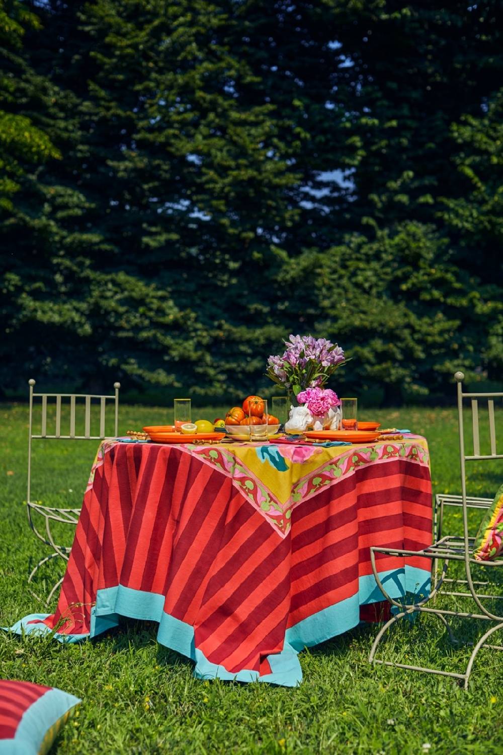 Lisa Corti Telo Cotone 180x180cm Nizam Sulphur