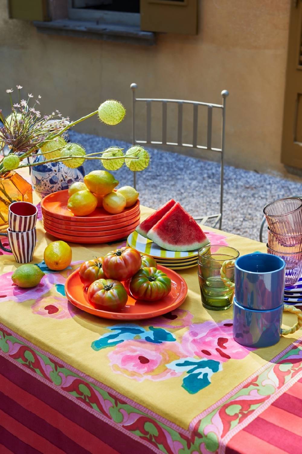 Lisa Corti Telo Cotone 180x180cm Nizam Sulphur