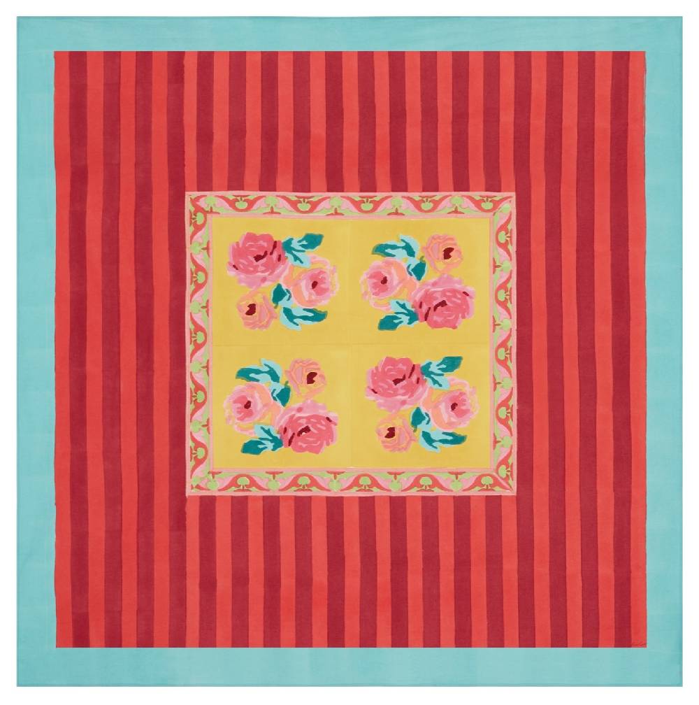 Lisa Corti telo cotone 180x180cm nizam sulphur