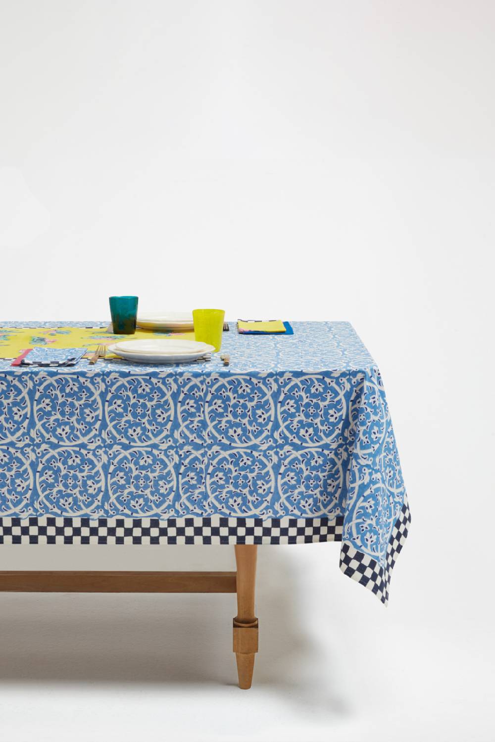 Lisa Corti Telo Cotone 180x180cm Tiles Yellow