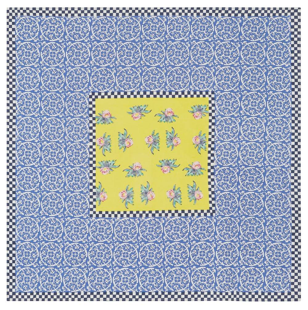 Lisa Corti telo cotone 180x180cm tiles yellow