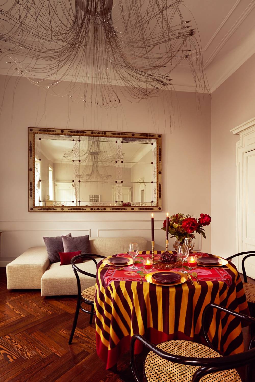 Lisa Corti Telo Cotone 180x270cm Nizam Red