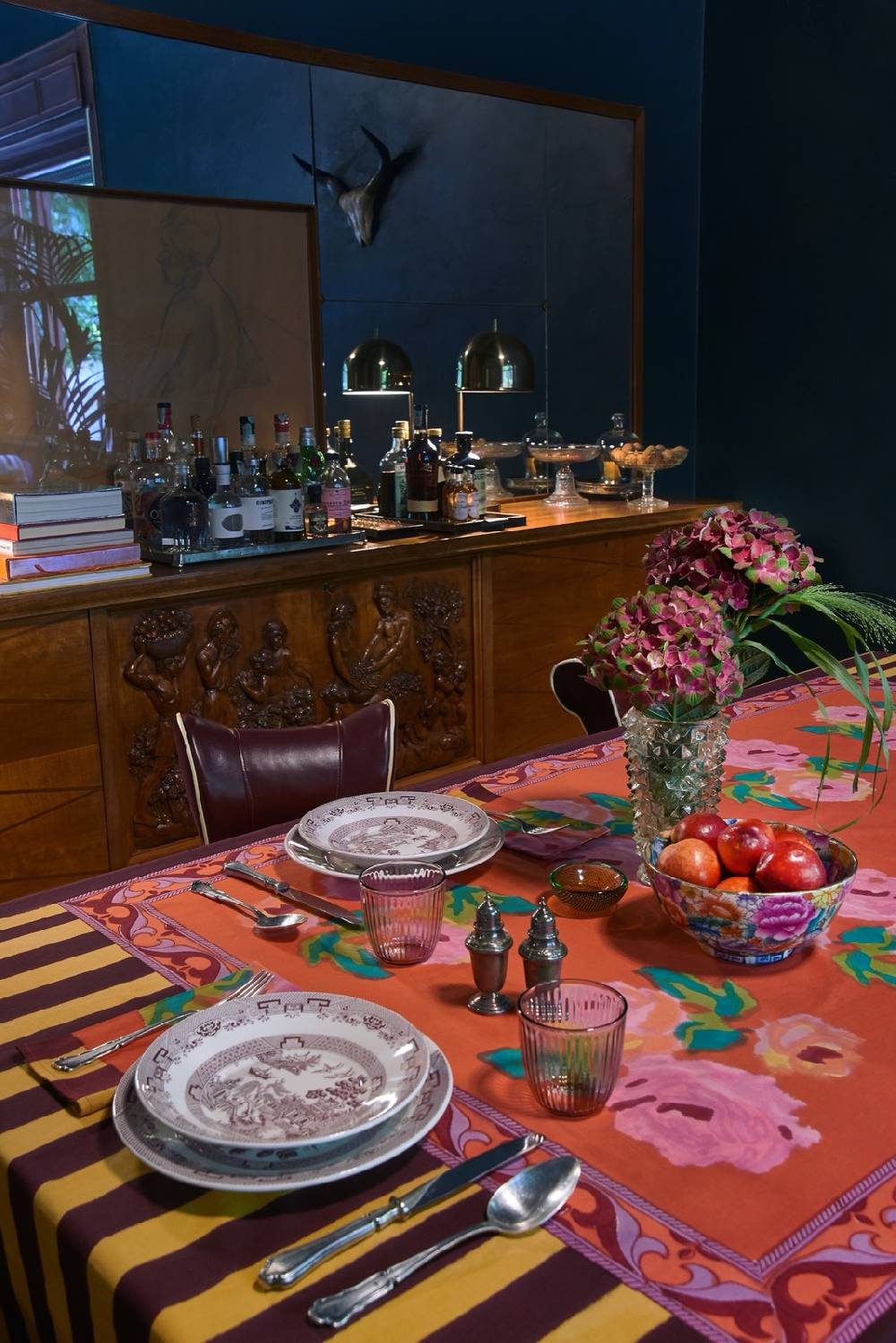 Lisa Corti Telo Cotone 180x350cm Nizam Red