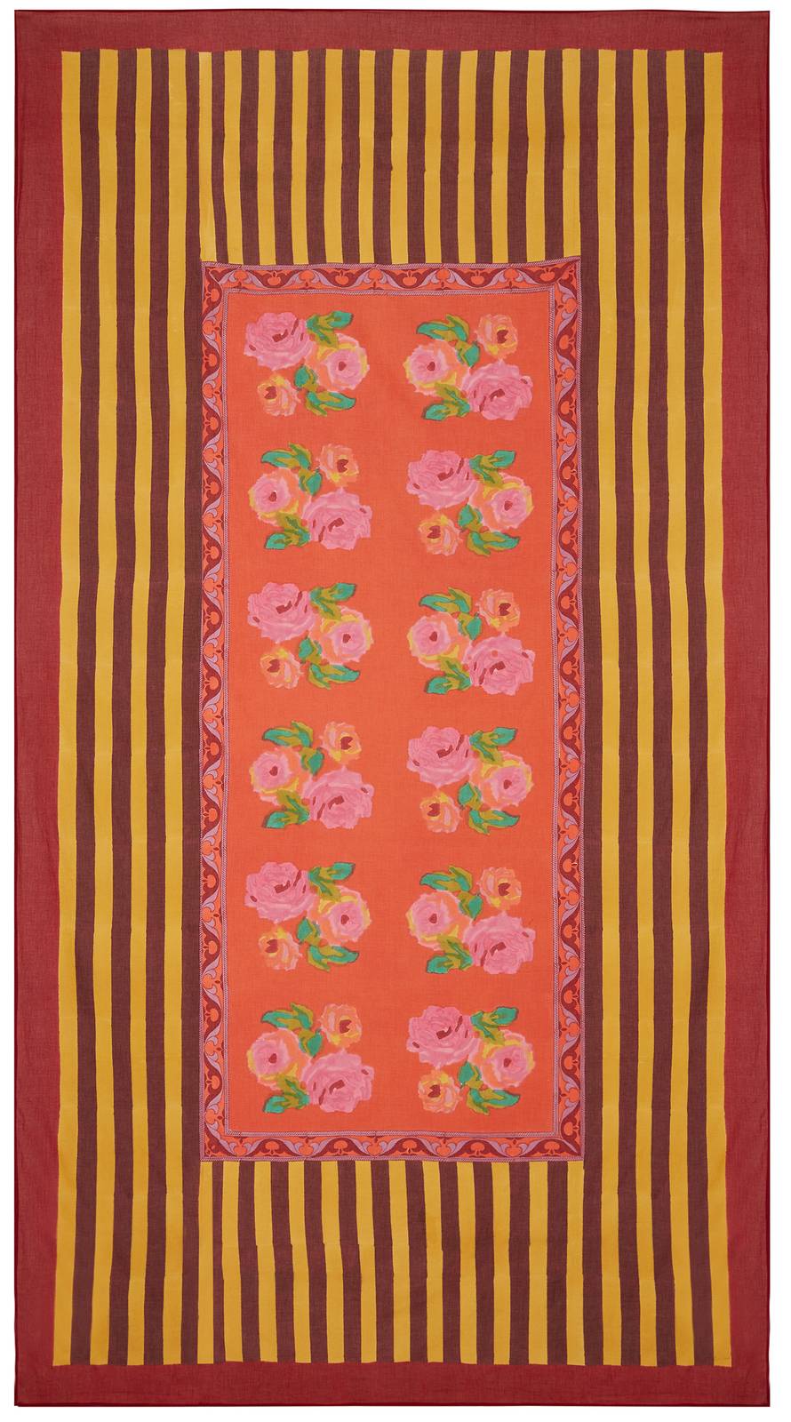 Lisa Corti telo cotone 180x350cm nizam red