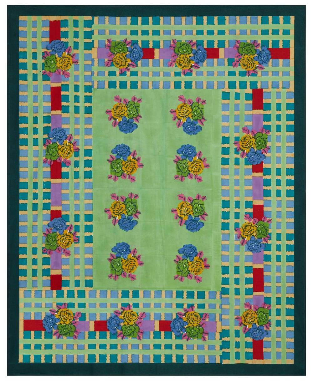 Lisa Corti telo cotone 220x270cm ankara aqua