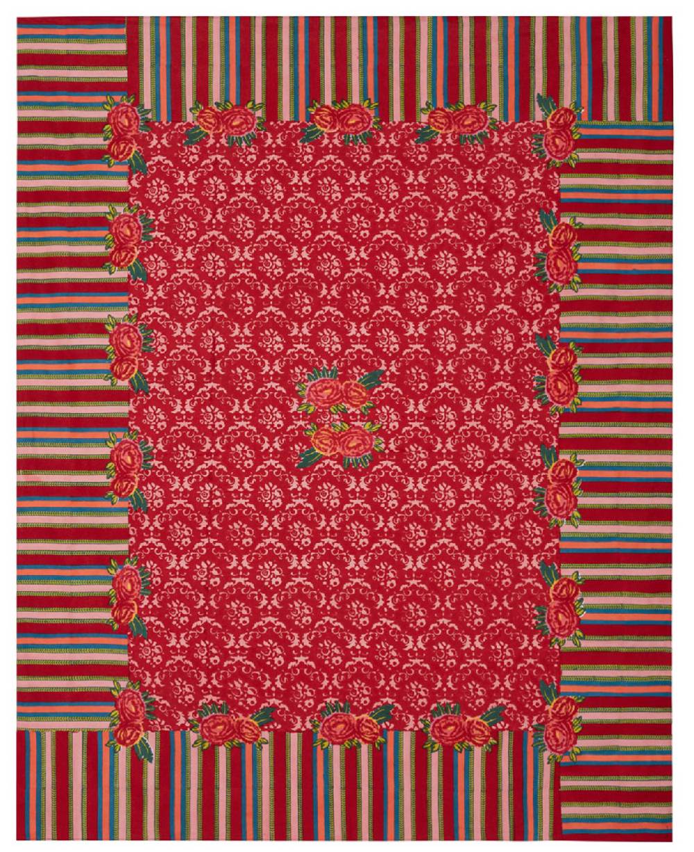 Lisa Corti Telo Cotone 220x270cm Love Red