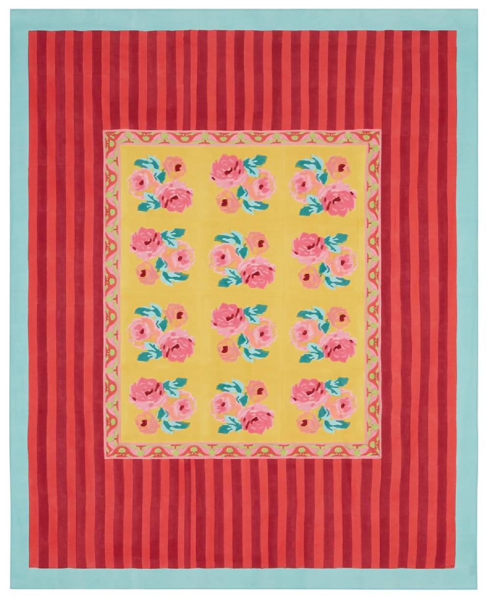 Lisa Corti telo cotone 220x270cm nizam sulphur