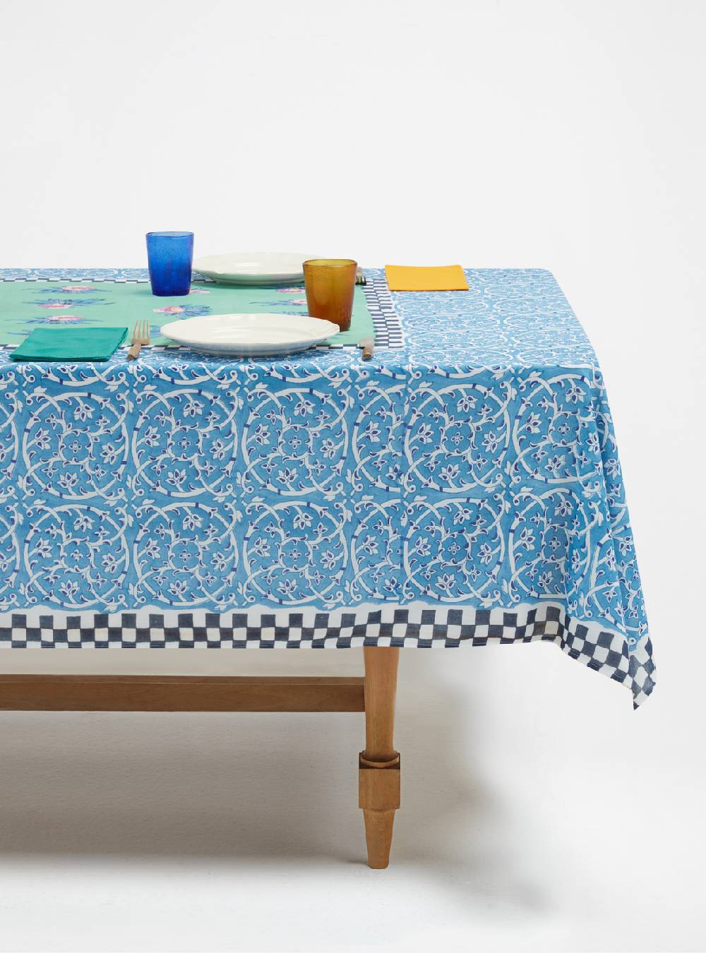 Lisa Corti Telo Cotone 220x270cm Tiles Green