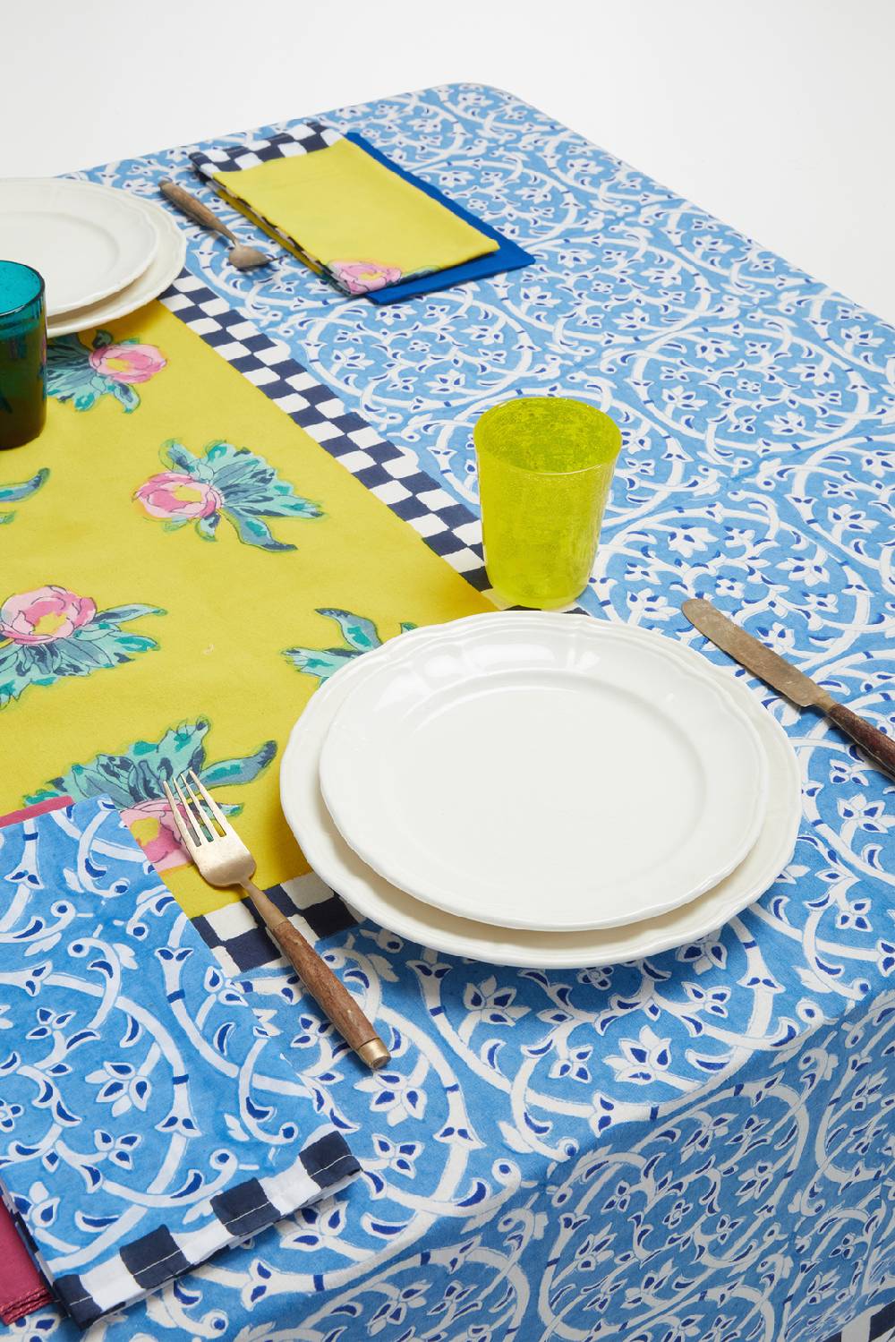 Lisa Corti Telo Cotone 220x270cm Tiles Yellow