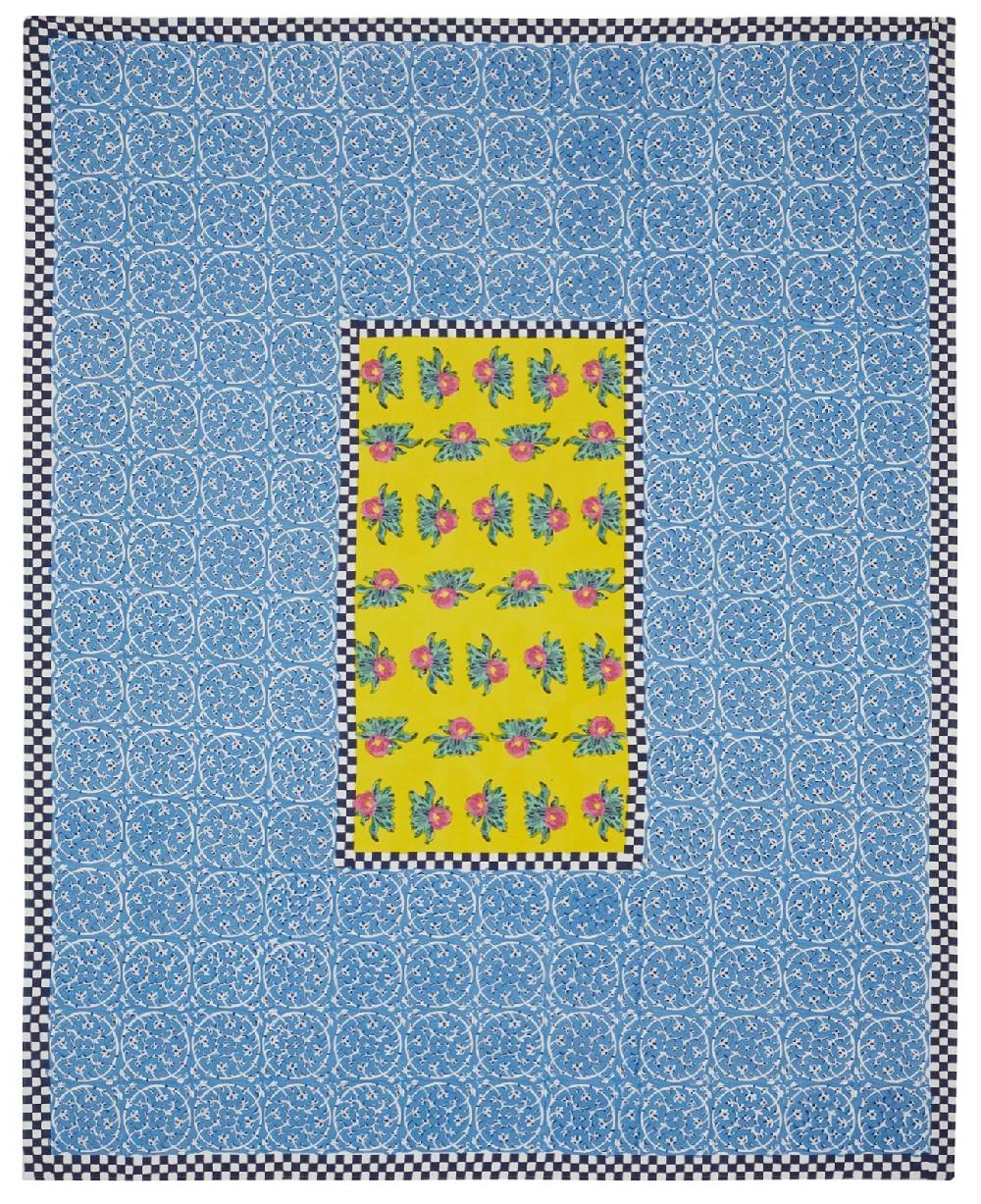 Lisa Corti telo cotone 220x270cm tiles yellow