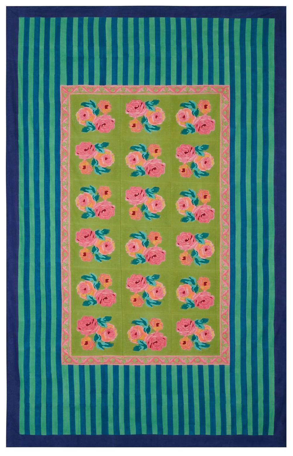 Lisa Corti telo cotone 220x350cm nizam acid green