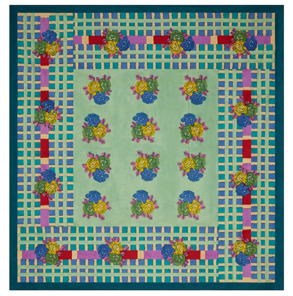 Lisa Corti telo cotone 250x270cm ankara aqua