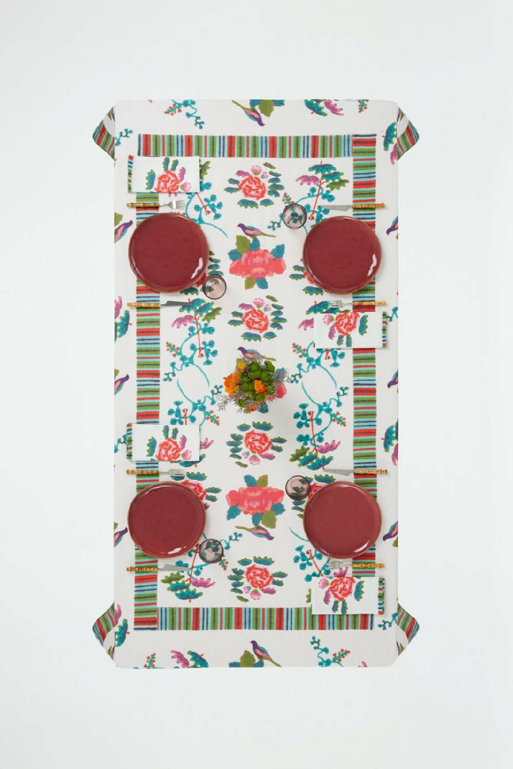 Lisa Corti Telo Lino 140x240cm Royal Palace White