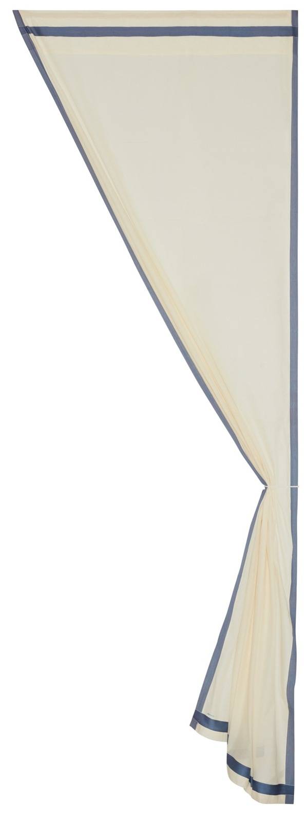 Lisa Corti tenda cotone 120x330cm bordo grey blue