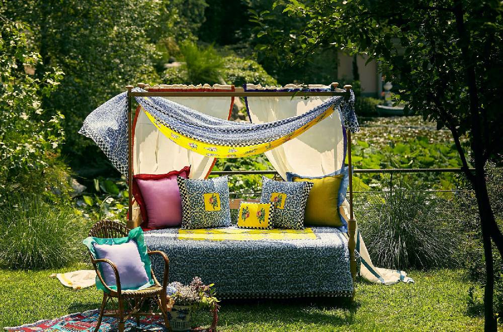 Lisa Corti Tenda Cotone 120x330cm Bordo Red