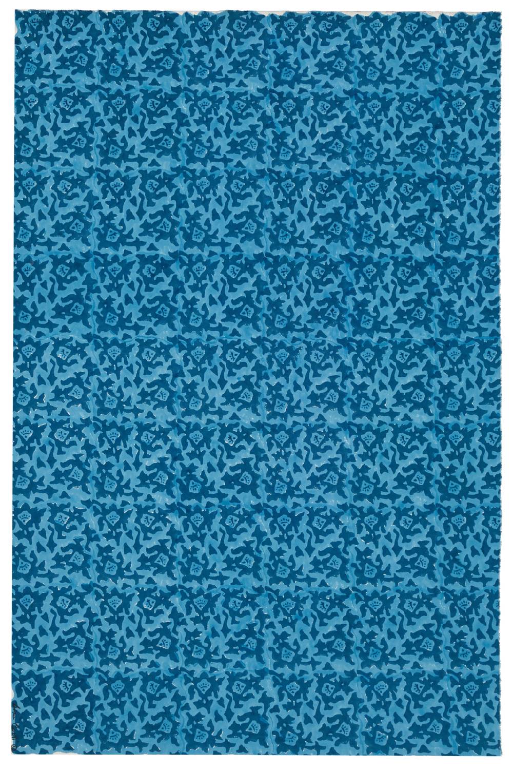 Lisa Corti tessuto arabesque design jade ferozi