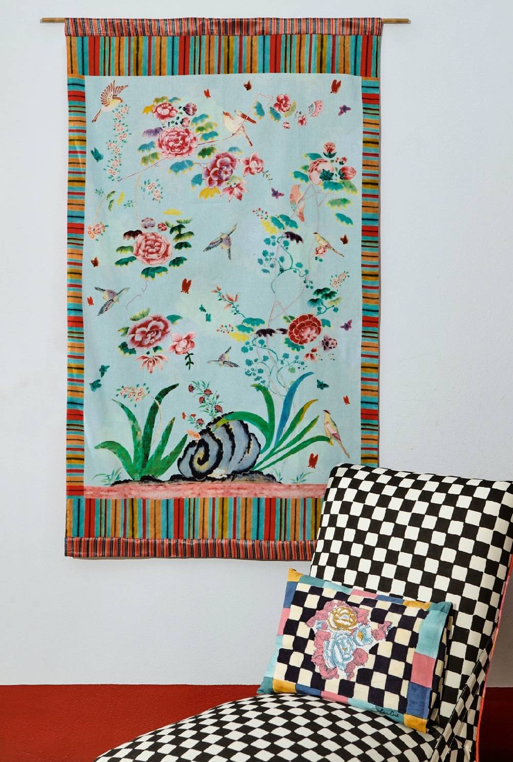 Lisa Corti Tessuto Big Check Black White