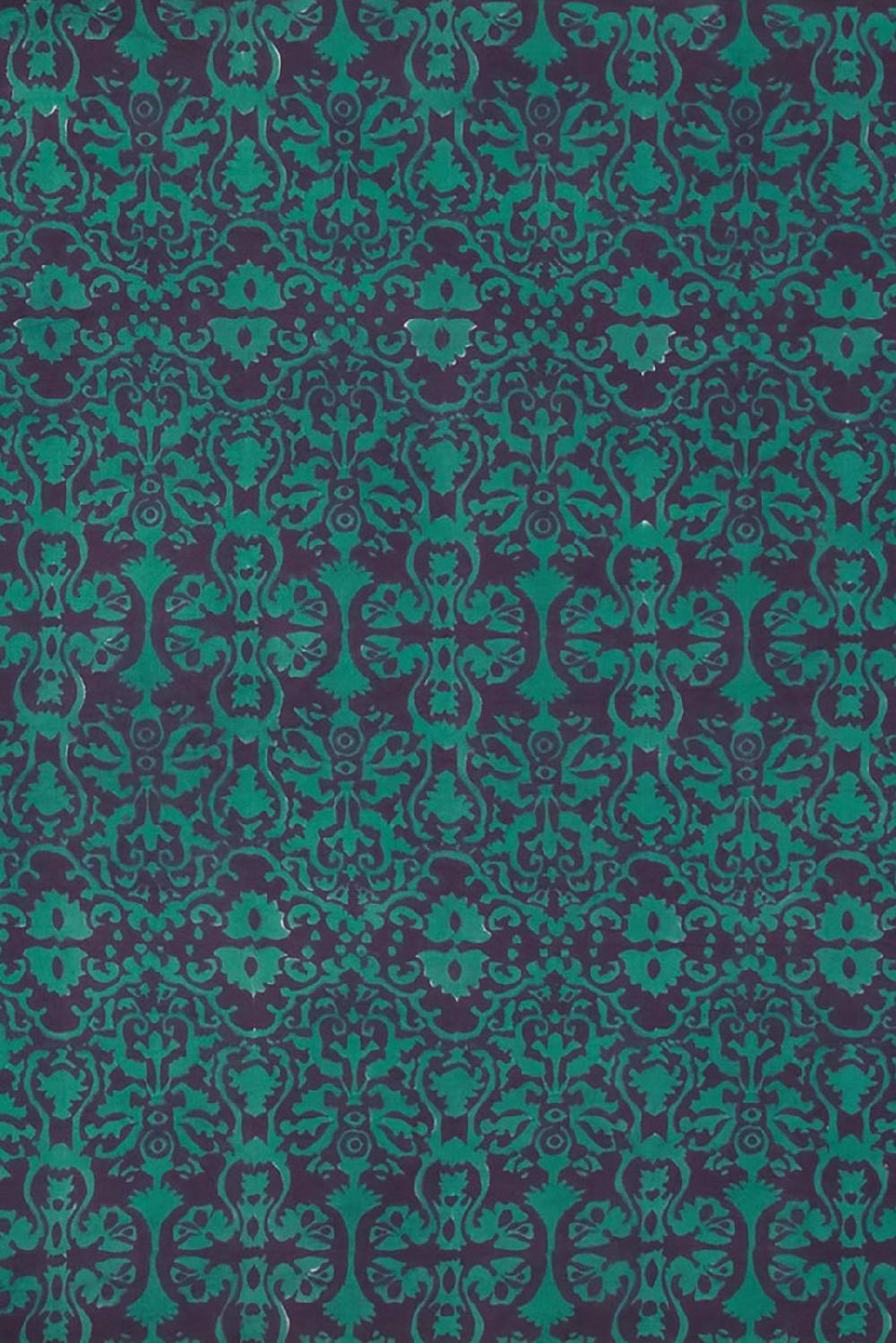 Lisa Corti tessuto damask design grey green