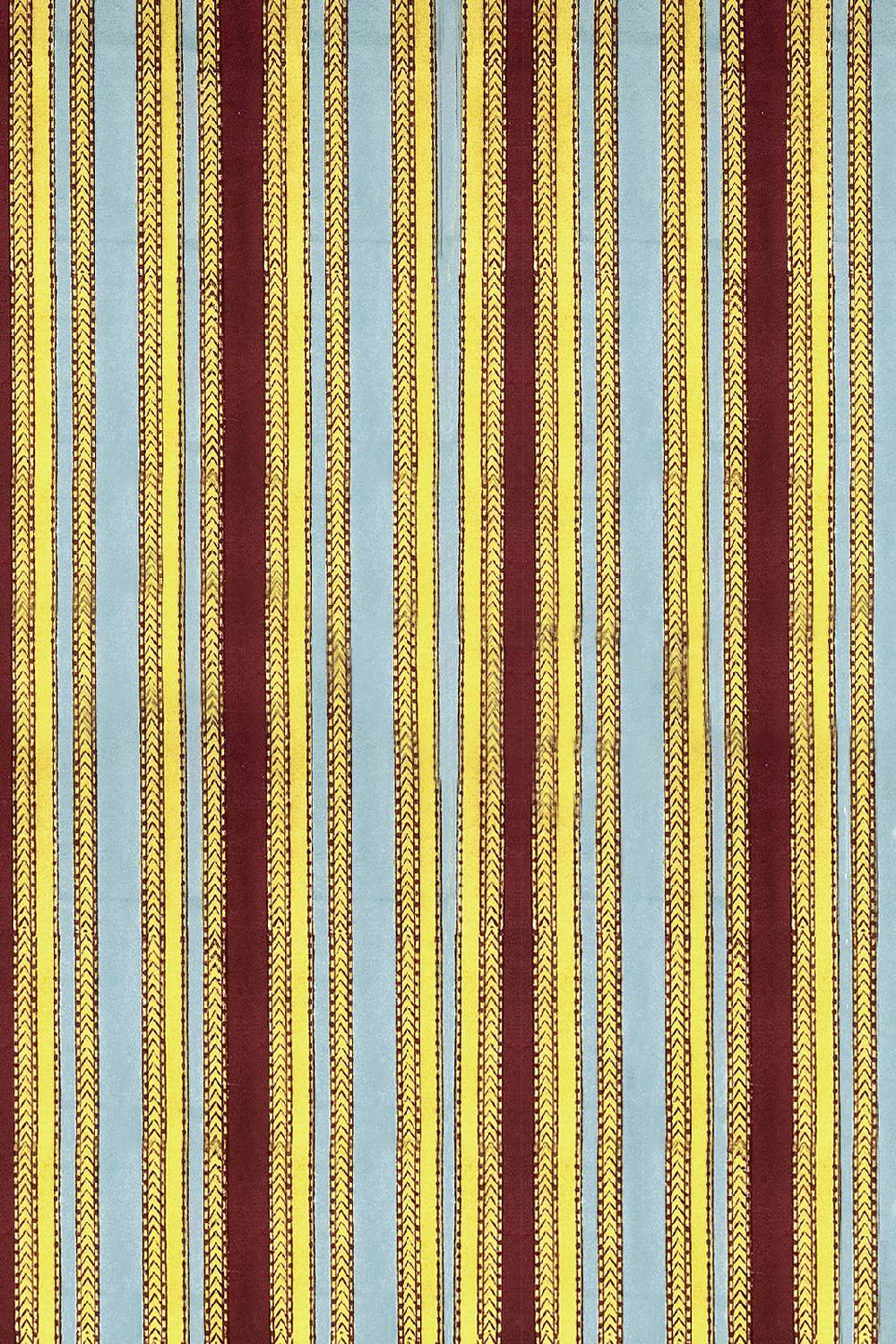 Lisa Corti tessuto mashroo stripes peacock