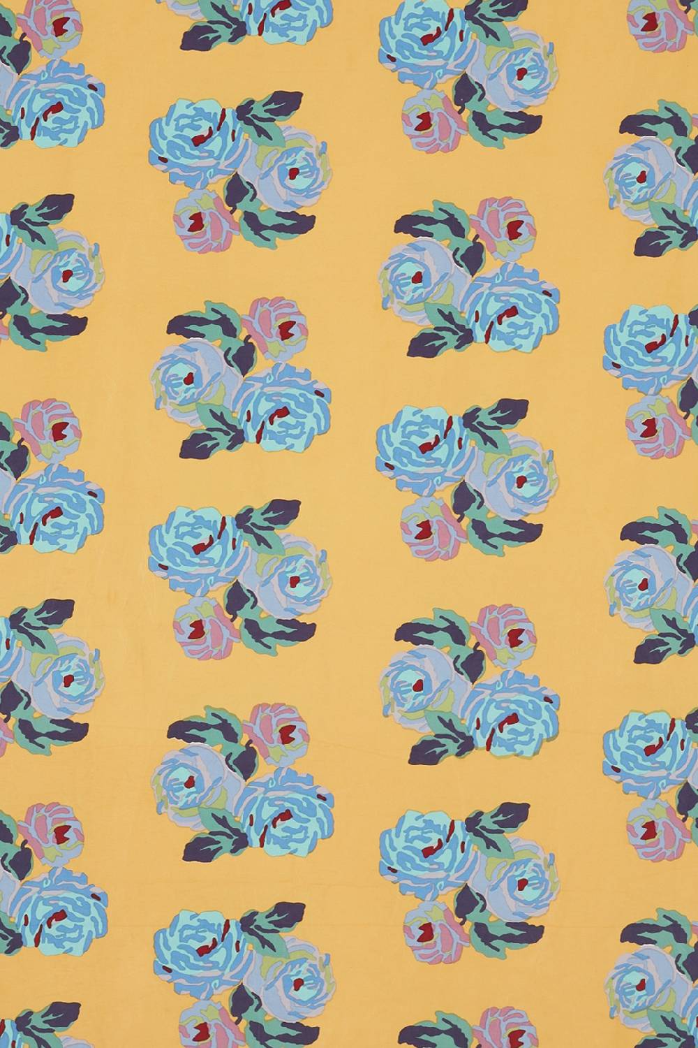 Lisa Corti tessuto nizam flower mustard