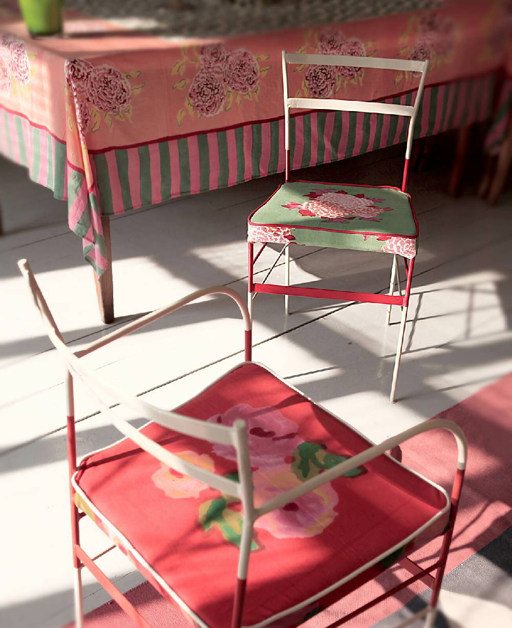 Lisa Corti Tessuto Nizam Flower Red