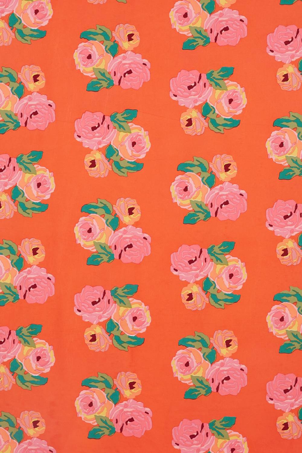 Lisa Corti tessuto nizam flower red