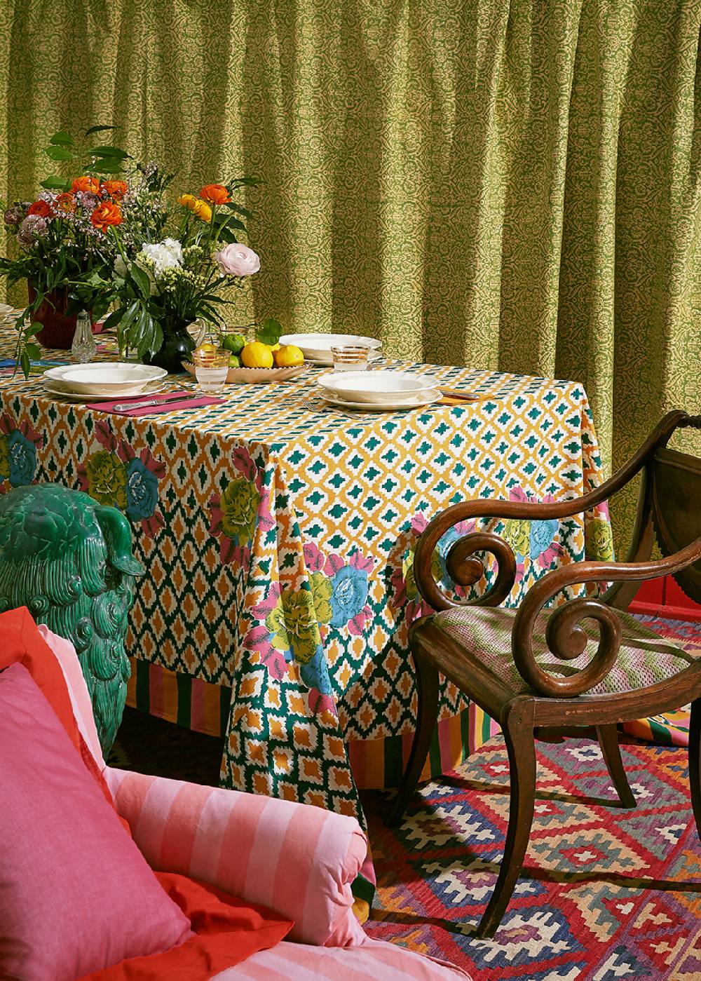 Lisa Corti Tessuto Stripes Red Pink