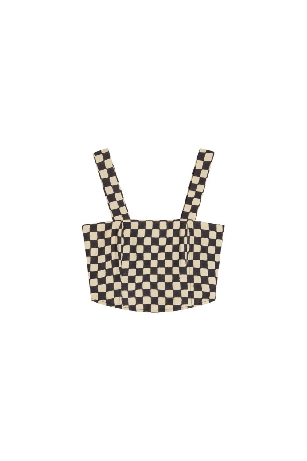 Lisa Corti Titli Top Checks Black