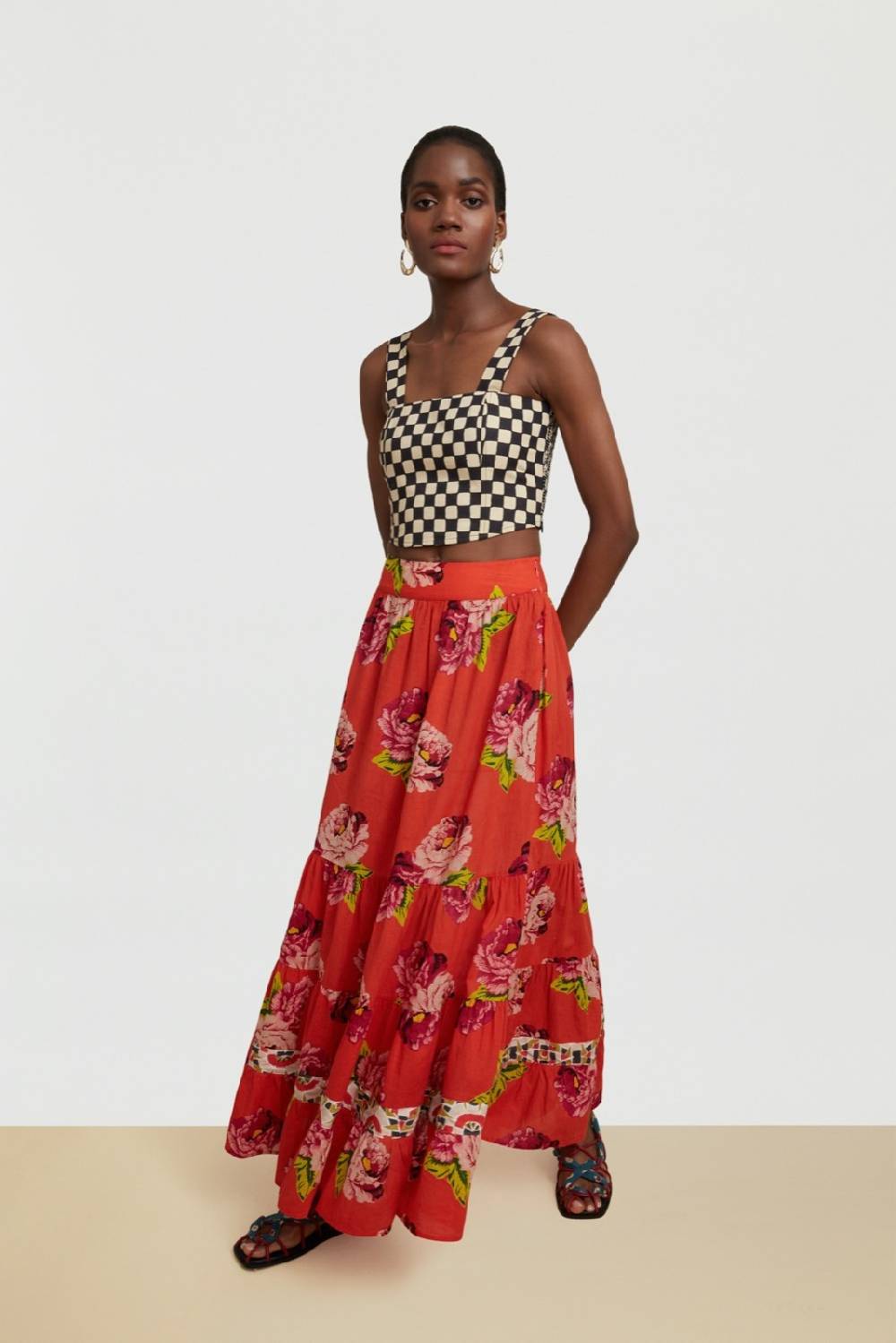 Lisa Corti Titli Top Checks Black