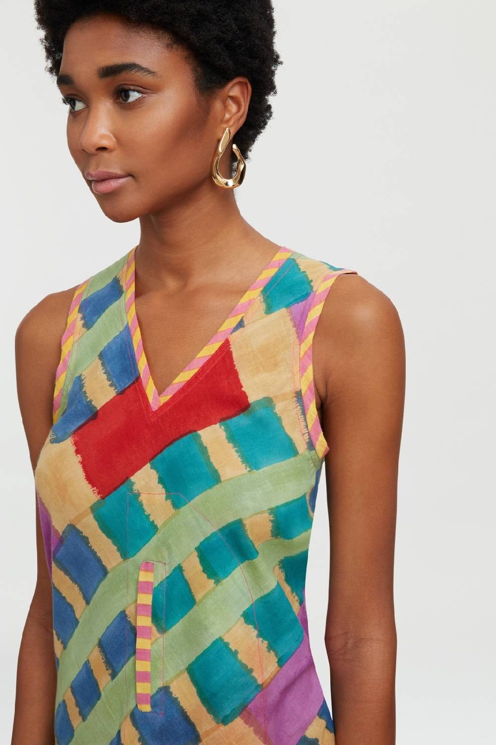 Lisa Corti Top Banyan Ankara Acqua