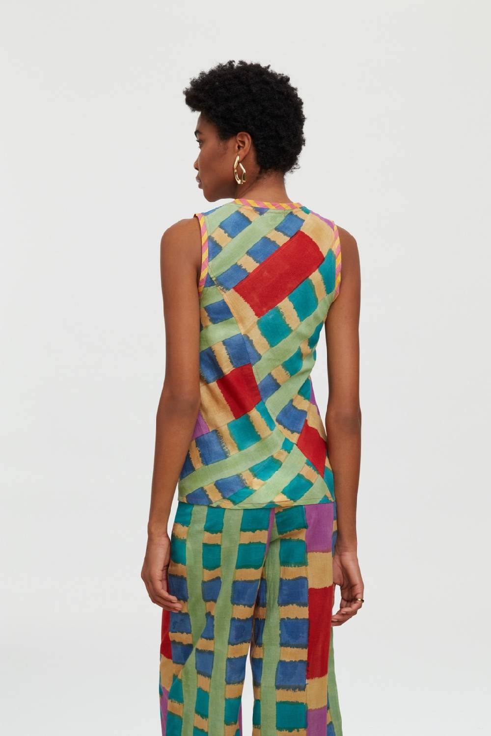 Lisa Corti Top Banyan Ankara Acqua