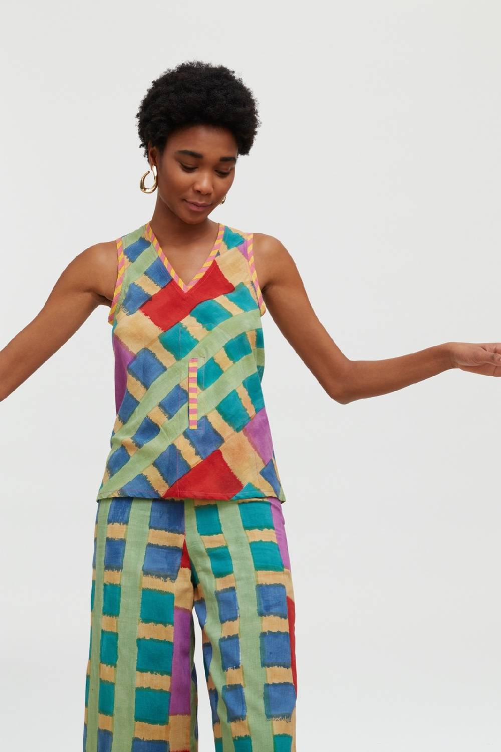 Lisa Corti top banyan ankara acqua