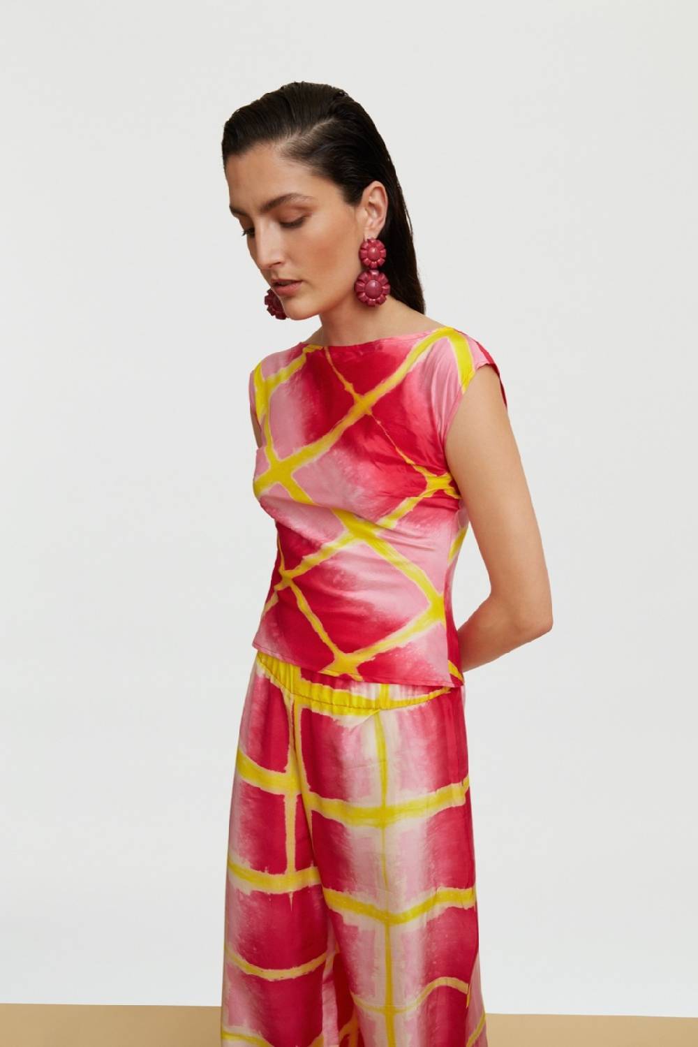 Lisa Corti top phaalko tangra pink