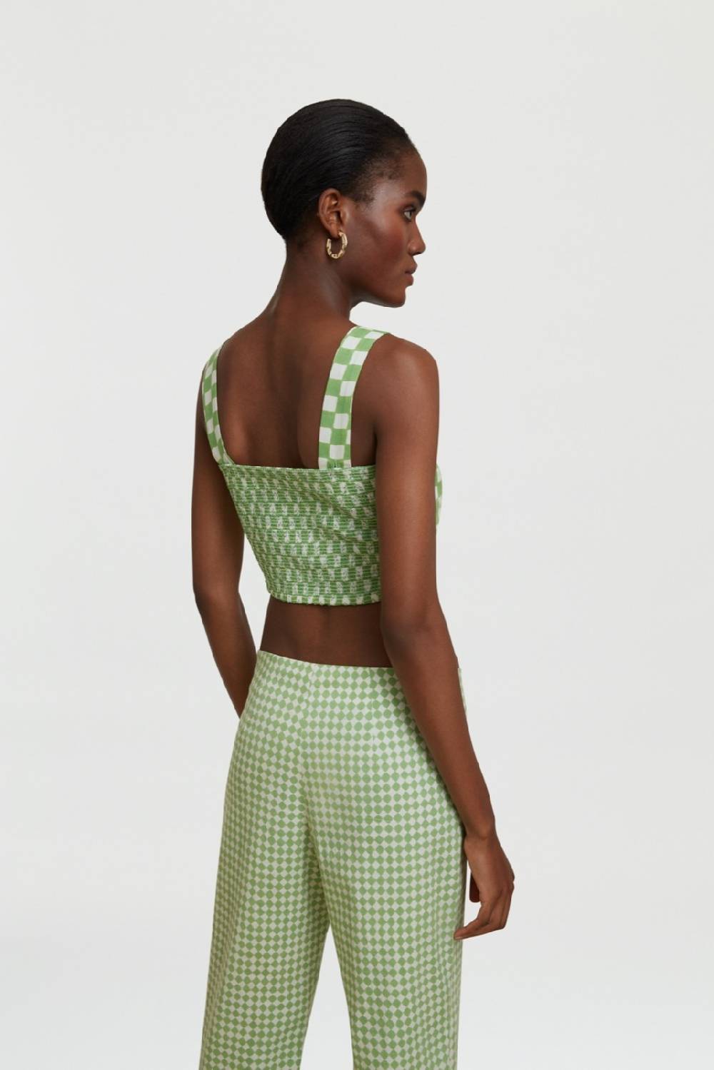 Lisa Corti Top Titli Checks Mint