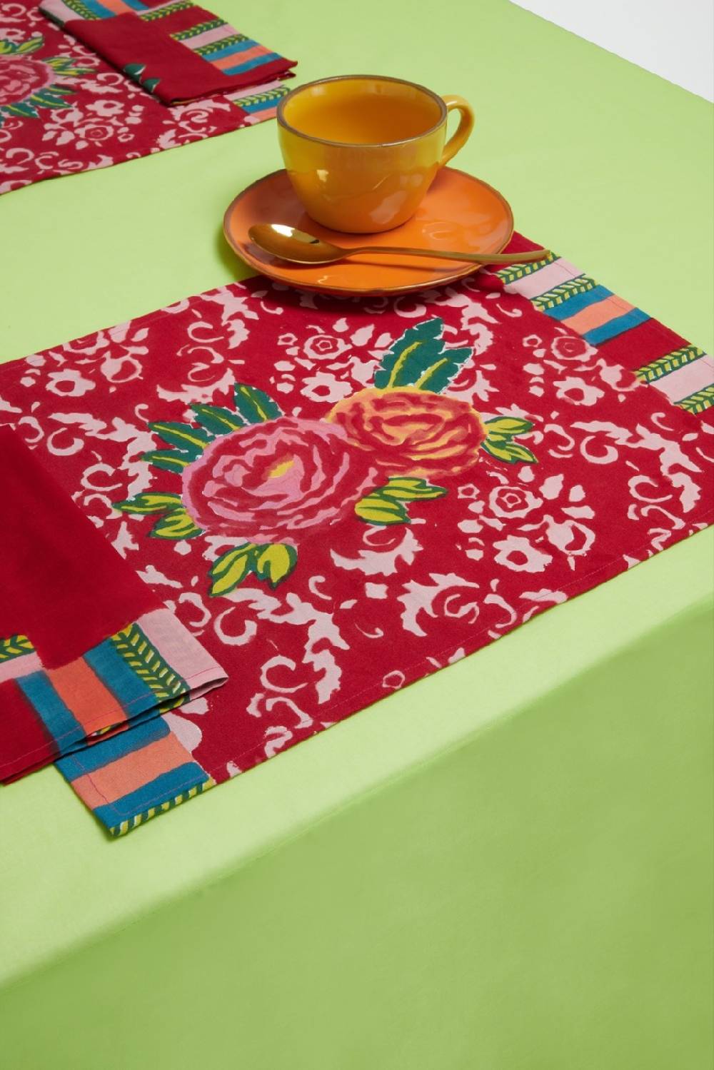 Lisa Corti Tovaglietta Cotone 35x48cm Love Red