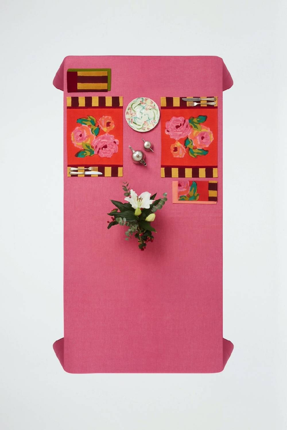 Lisa Corti Tovaglietta Cotone 35x48cm Nizam Red