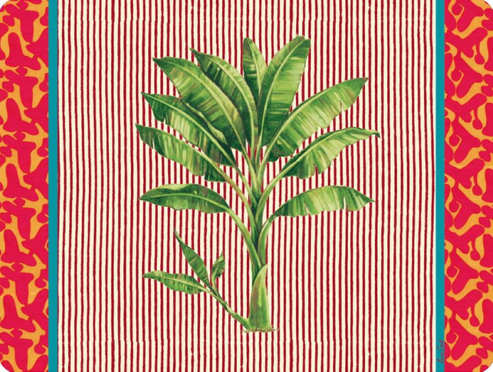 Lisa Corti Tovaglietta Rigida 30x40cm Banano Pink