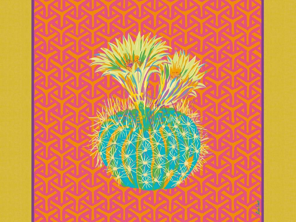 Lisa Corti tovaglietta rigida 30x40cm cactus fuxia