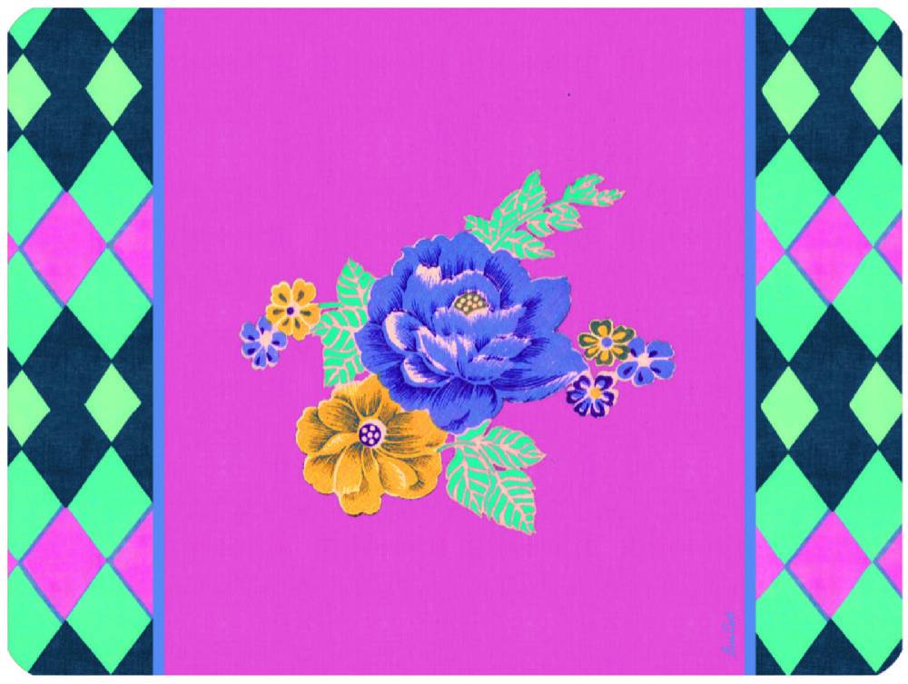 Lisa Corti tovaglietta rigida 30x40cm losanga pink