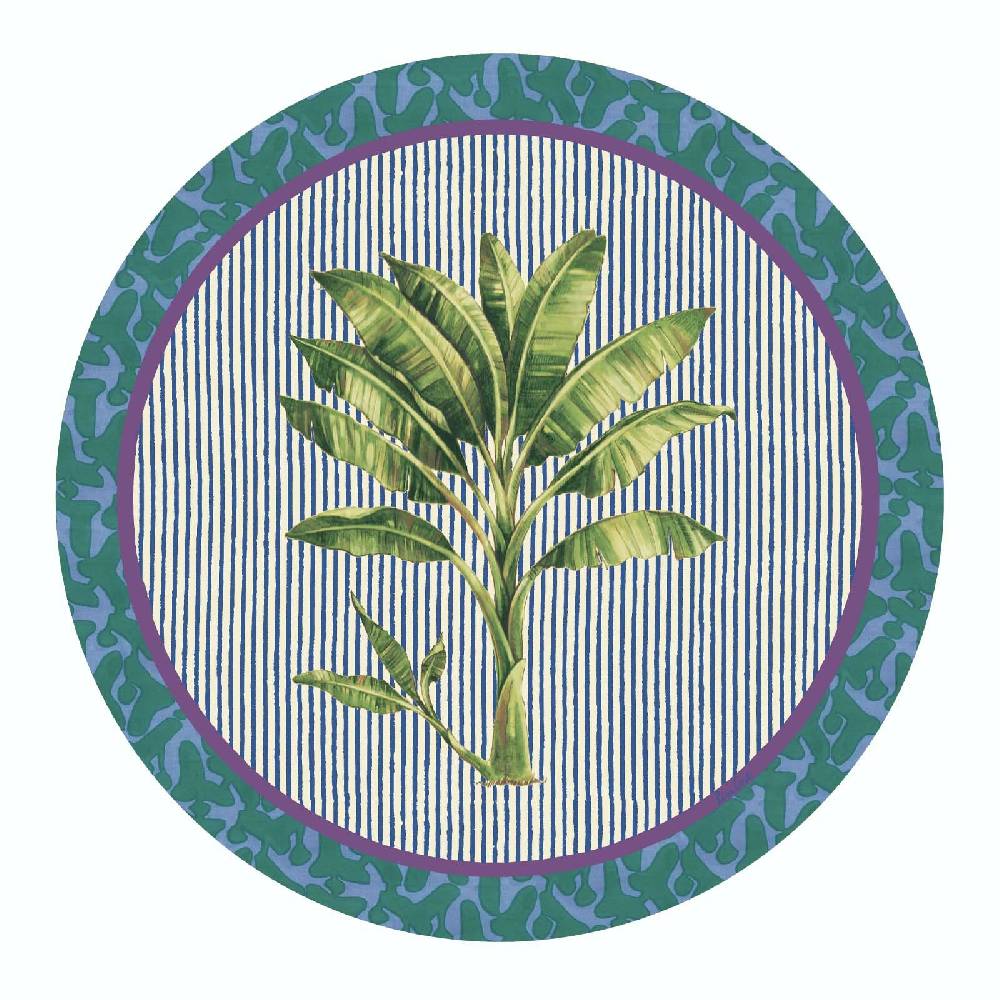 Lisa Corti tovaglietta rigida 34cm banano pervinch