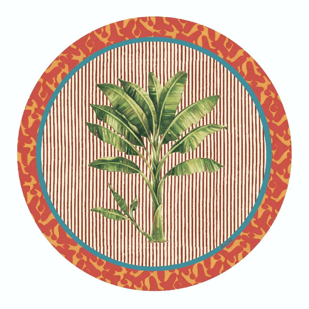 Lisa Corti tovaglietta rigida 34cm banano pink